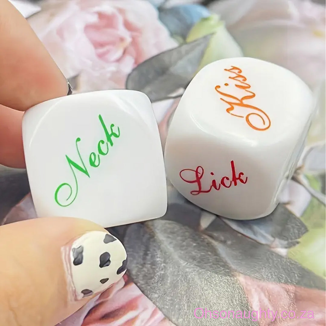 2-Pack 25mm Acrylic Couple'S Game Dice Oh So Naughty