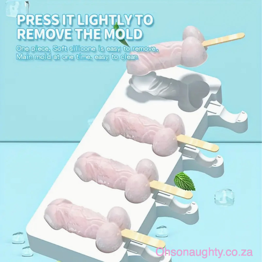 Dick Shape Ice Pop Molds Oh So Naughty