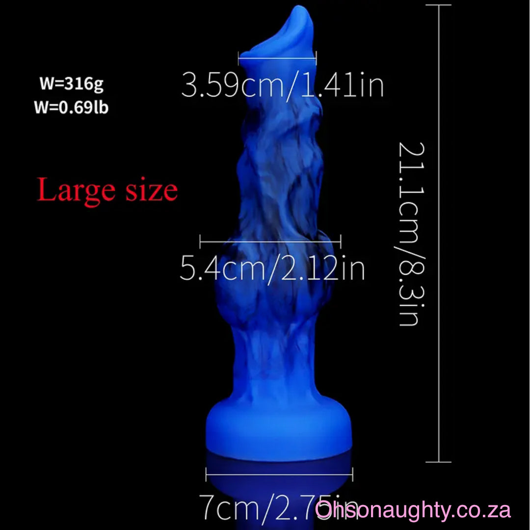 Realistic Textured Exotic Dildo Large Oh So Naughty