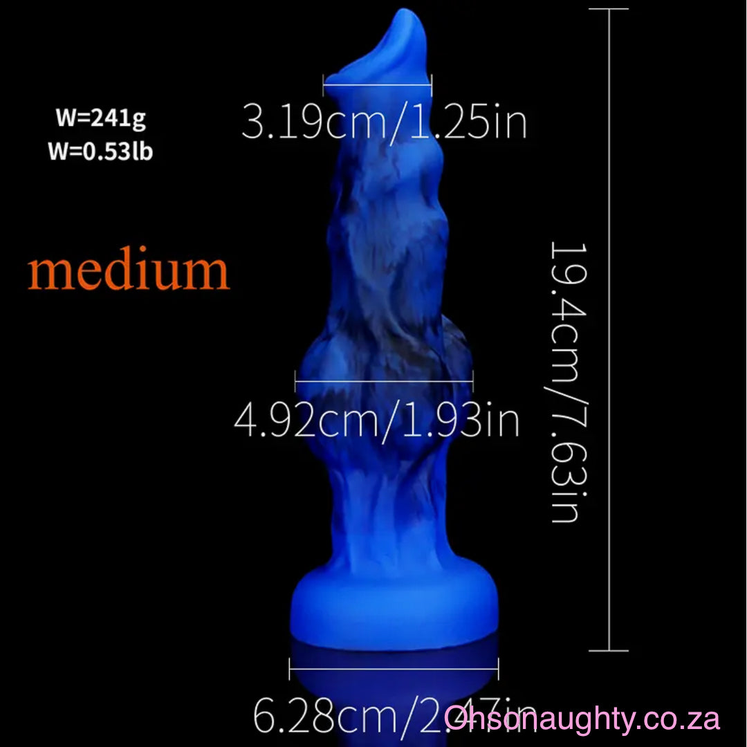 Realistic Textured Exotic Dildo Medium Oh So Naughty