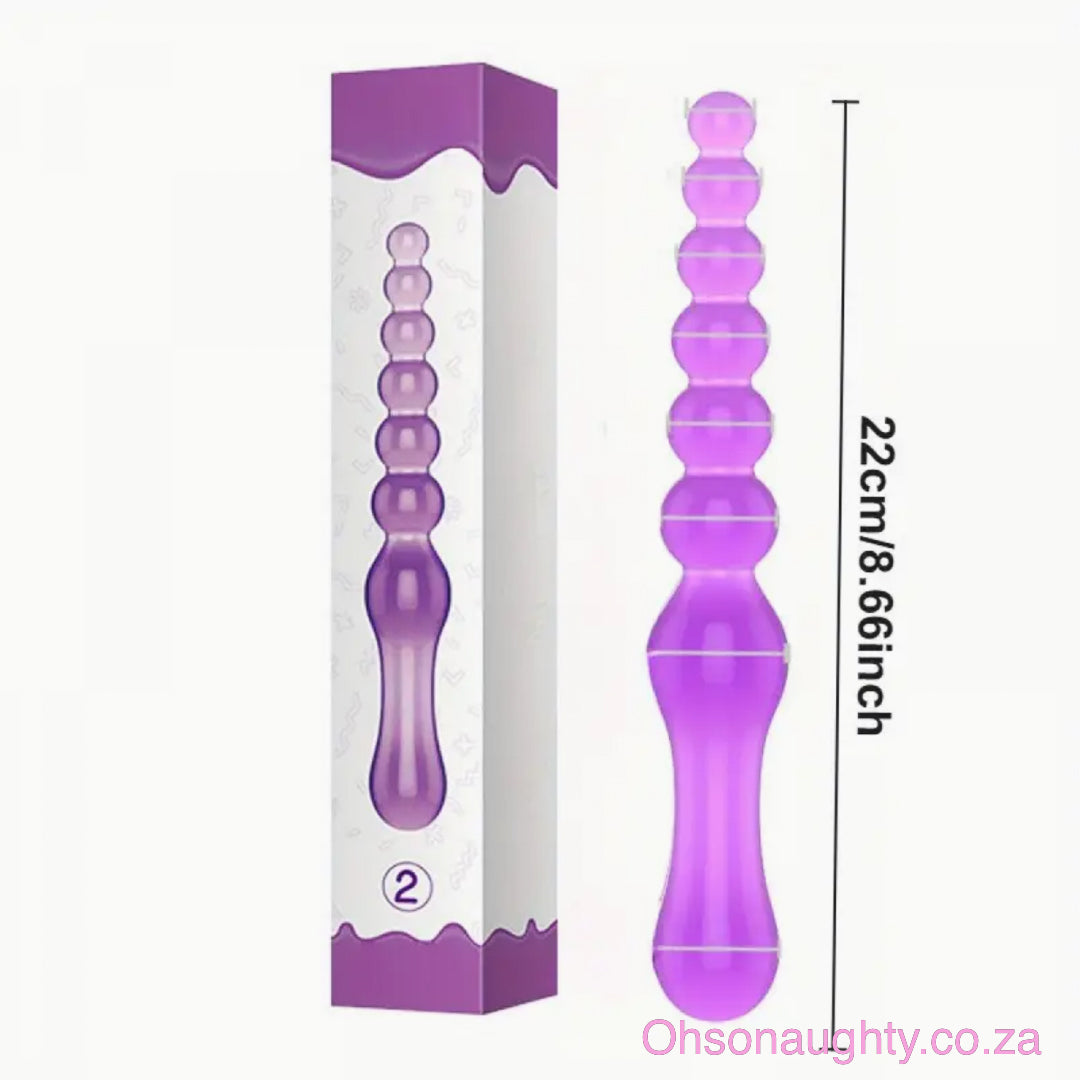 Jelly Silicone Anal Plug Beads Oh So Naughty