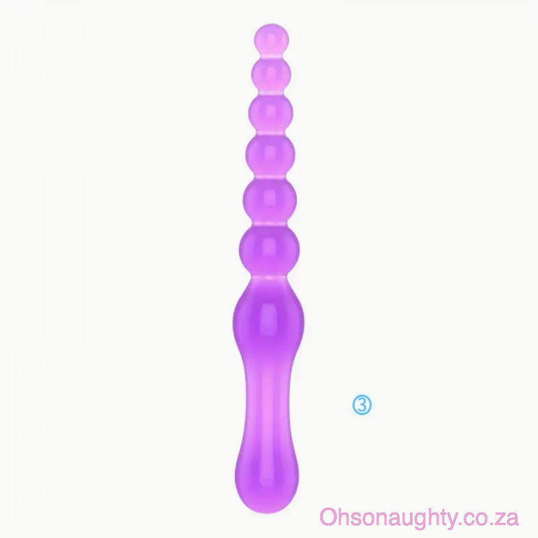 Jelly Silicone Anal Plug Beads Oh So Naughty