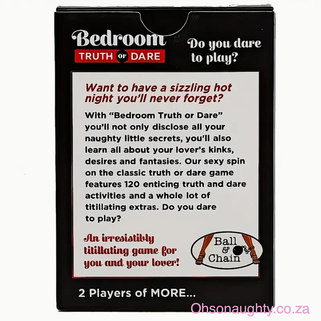Bedroom Truth or Dare Game Oh So Naughty