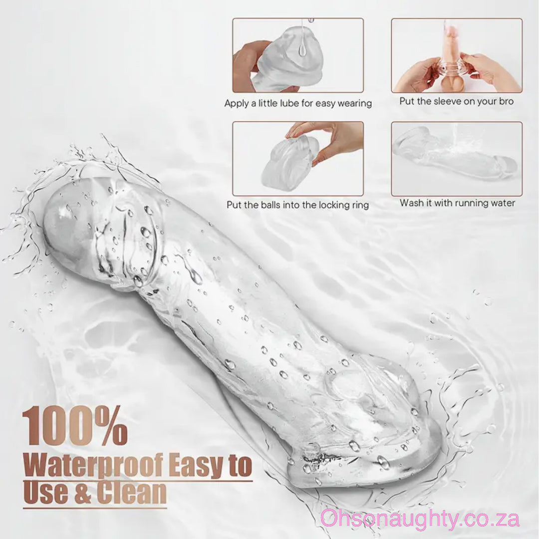 Reusable 3 Size Penis Sleeve Oh So Naughty