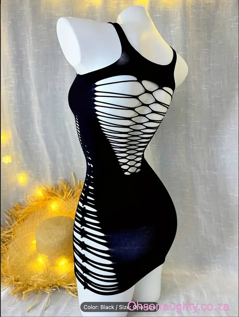 Sexy Hollow Out Bodycon Dress Oh So Naughty