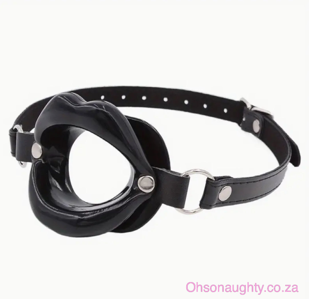 Leather Bondage Lips Ring Oh So Naughty