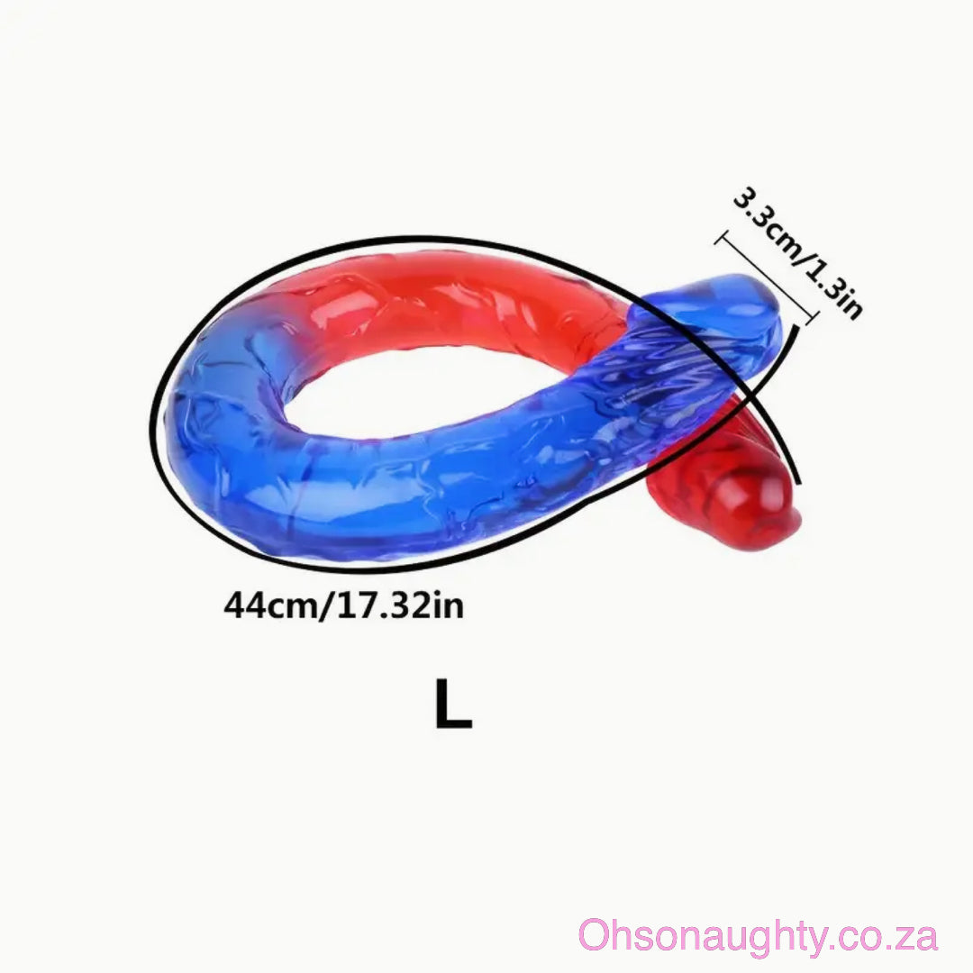 Double Ecstasy Silicone Dildo 44cm Oh So Naughty