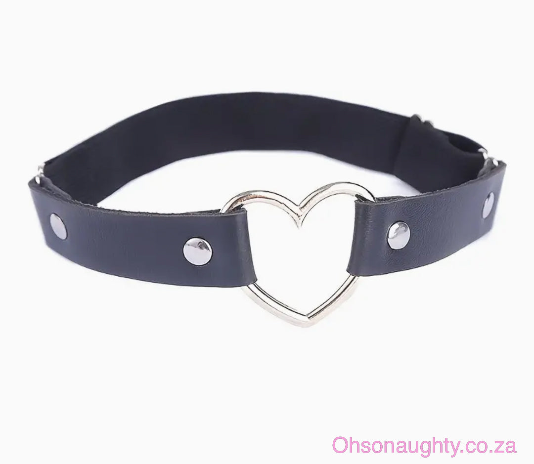 Hollow Heart Metal Leg Harness Belt Oh So Naughty