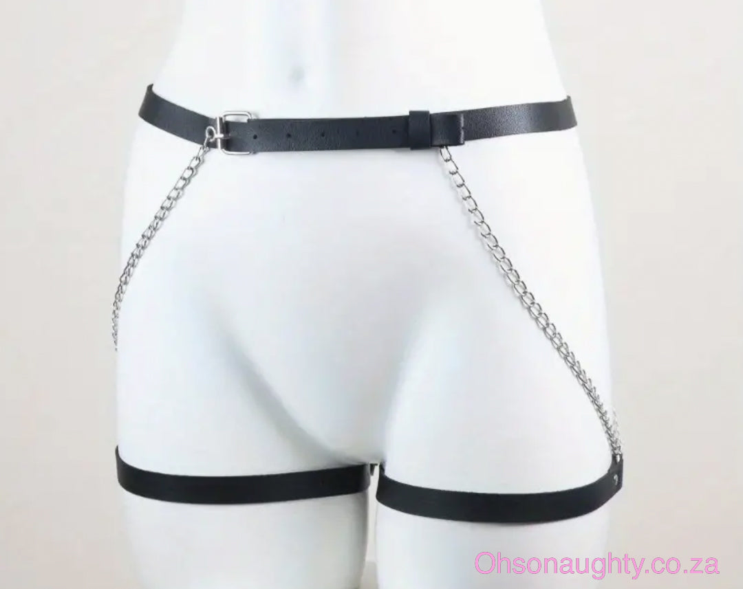 Gothic Chain Leg Harness Belt Oh So Naughty