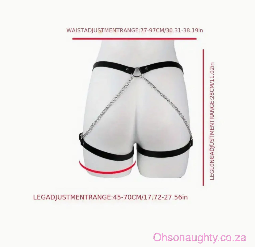 Gothic Chain Leg Harness Belt Oh So Naughty