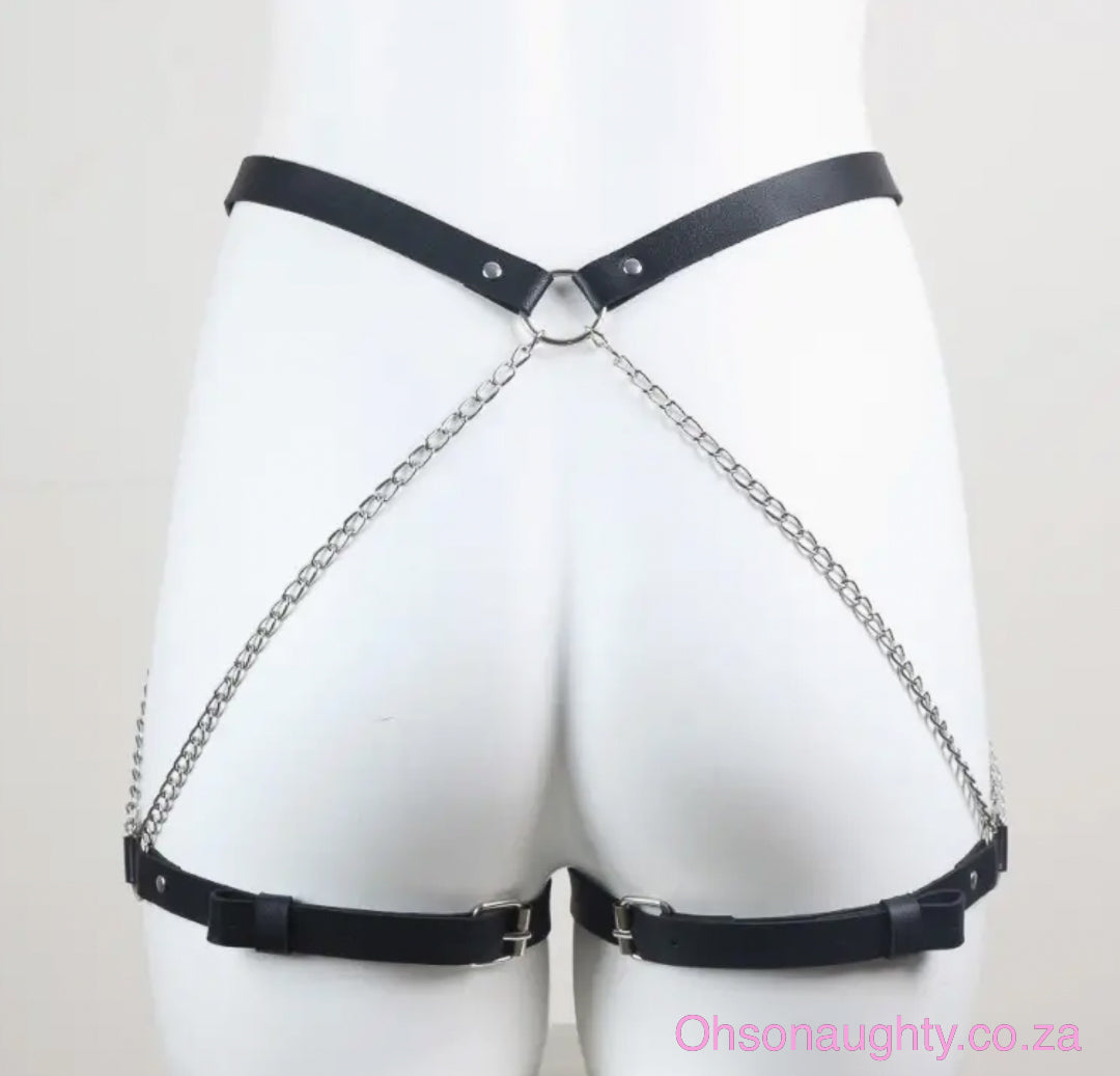 Gothic Chain Leg Harness Belt Oh So Naughty