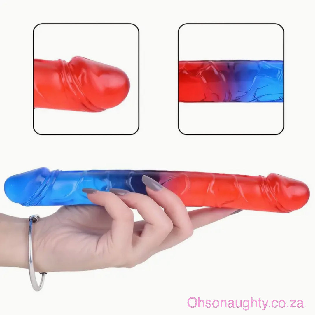 Double Ecstasy Silicone Dildo 44cm Oh So Naughty