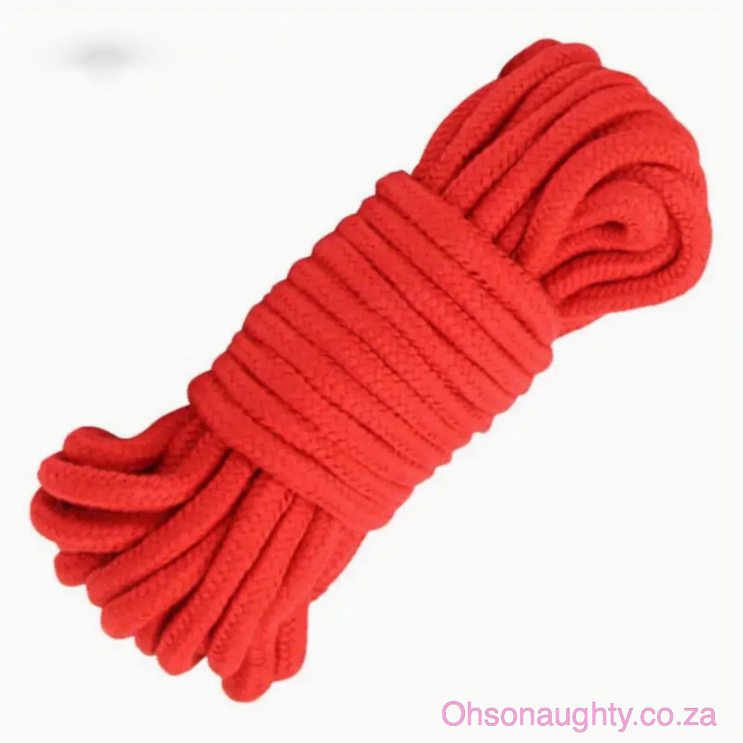 5m Soft Touch Bondage Rope - Fetish RED Yannova