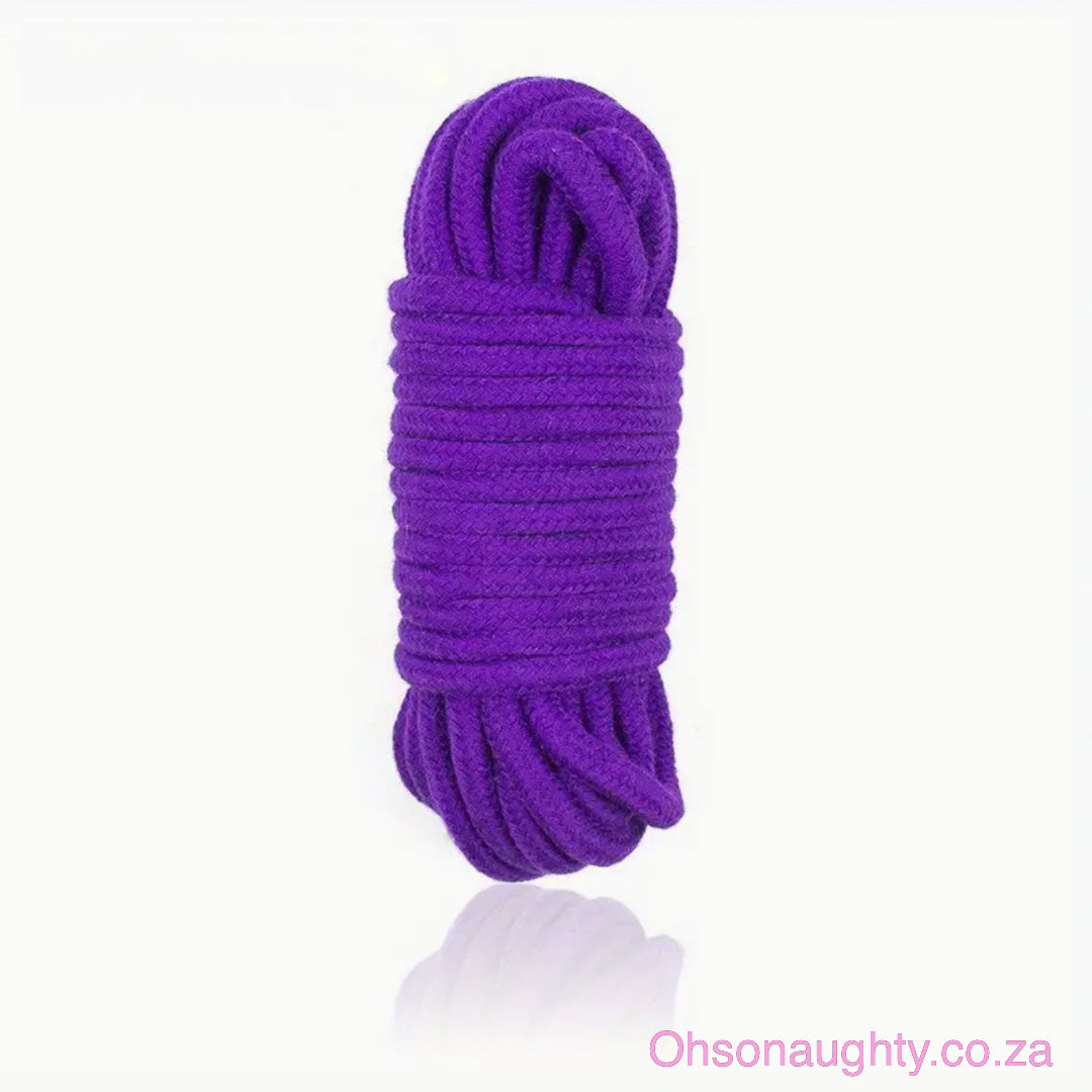 5m Soft Touch Bondage Rope - Fetish PURPLE Yannova