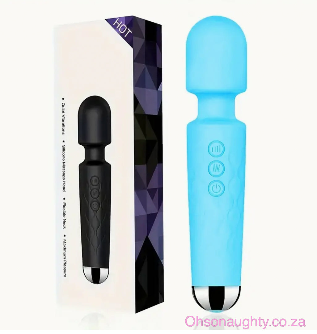 Powerful Wand / Handheld deep tissue massager Light Blue Oh So Naughty