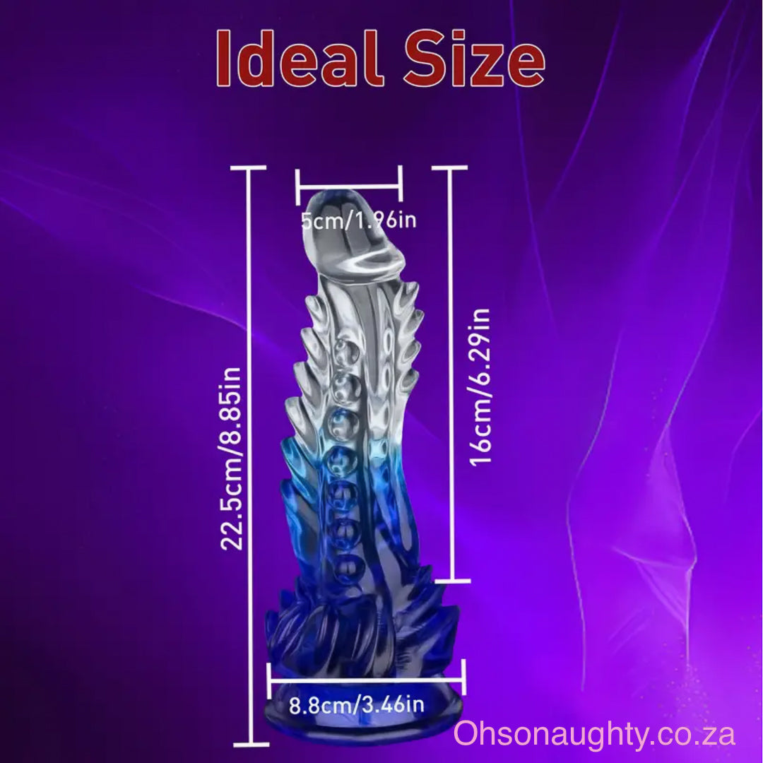 Fire and Ice Monster Dildo (10 inch) Oh So Naughty
