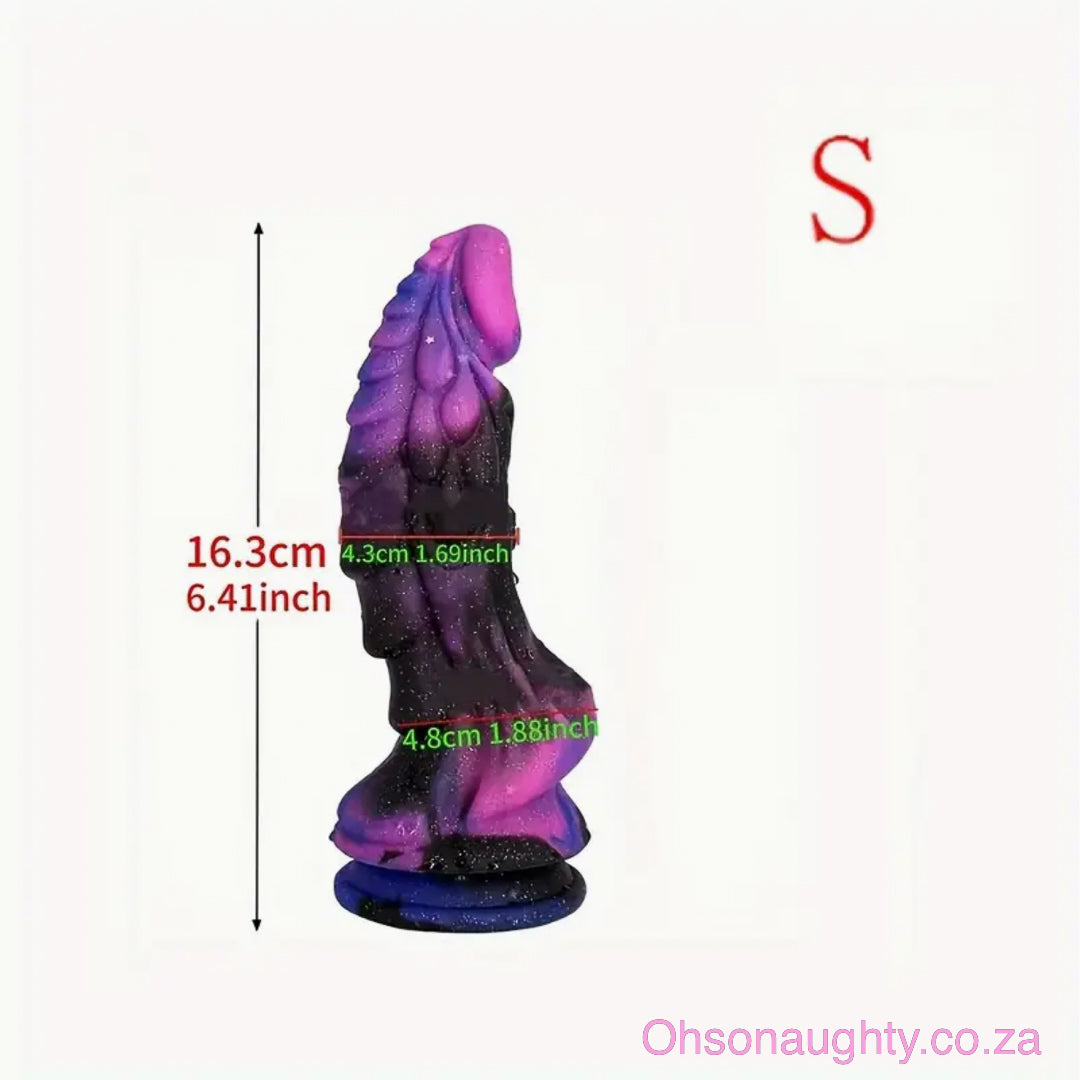 Starry Dark Purple Monster Dildo Small (16.3cm) Oh So Naughty