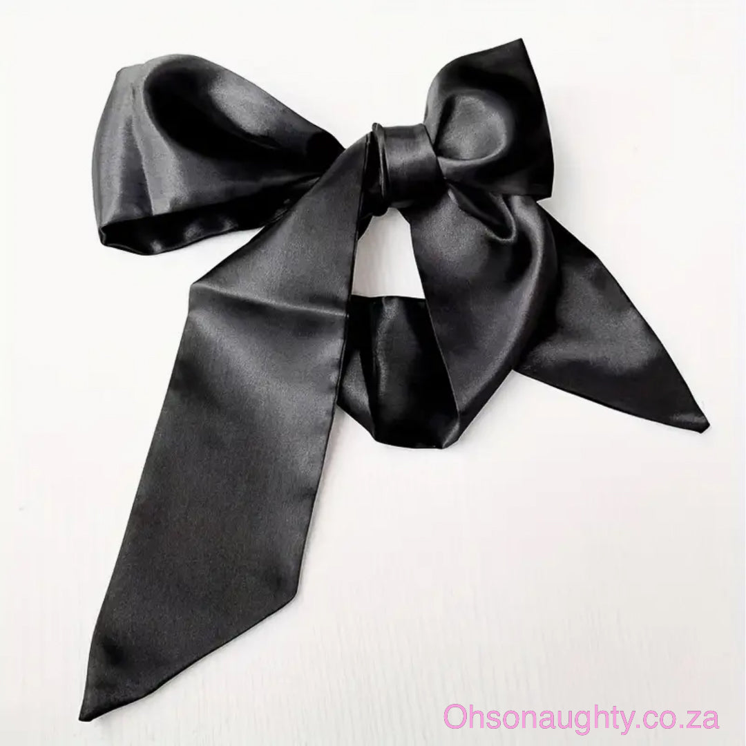 Sexy Satin Blindfold Black Oh So Naughty