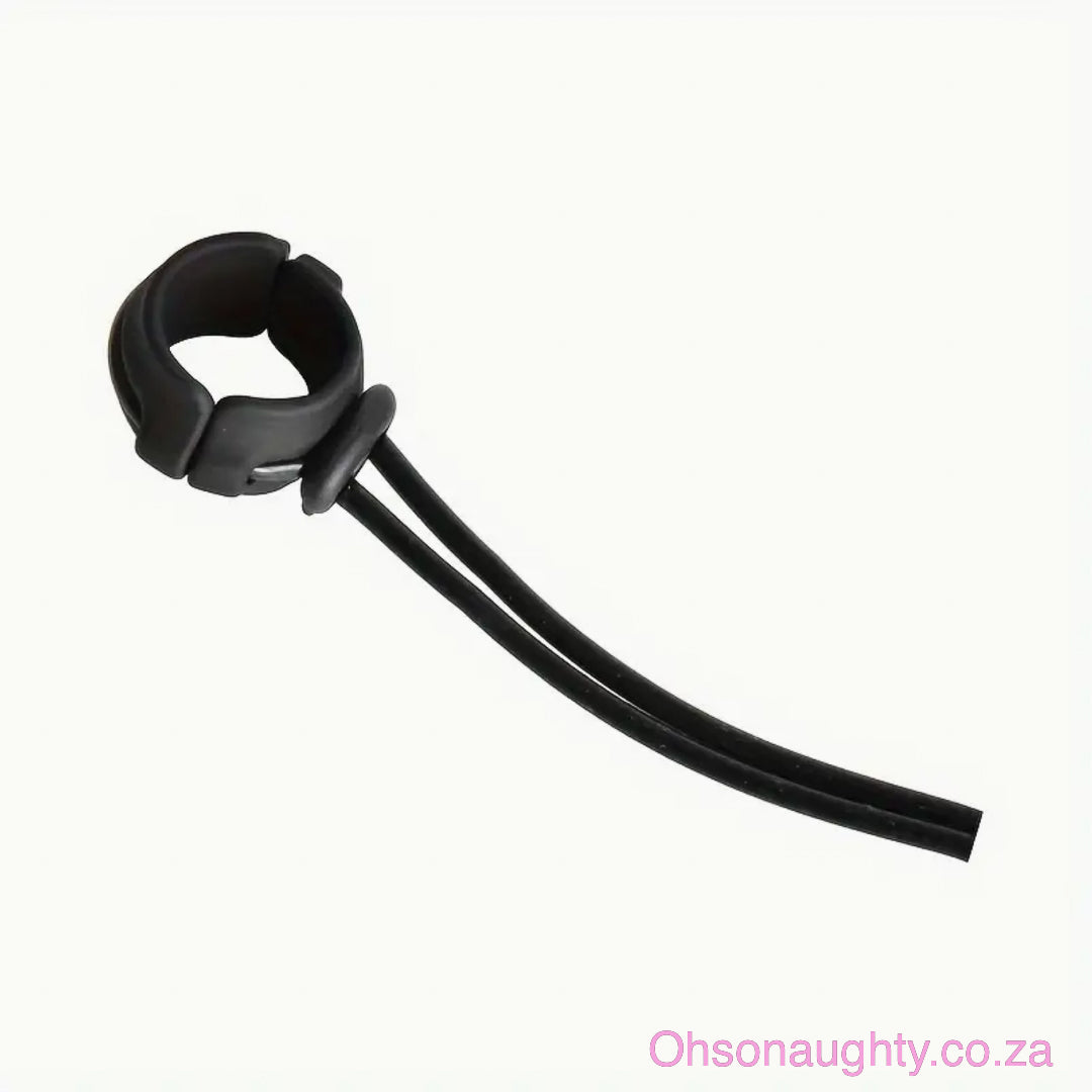 Adjustable Silicone Cock Ring Black Oh So Naughty