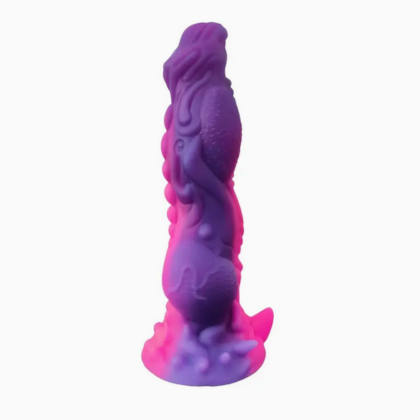Pink and purple Fantasy Dildo - 23cm