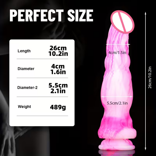 Pink and white Monster Dildo Oh So Naughty