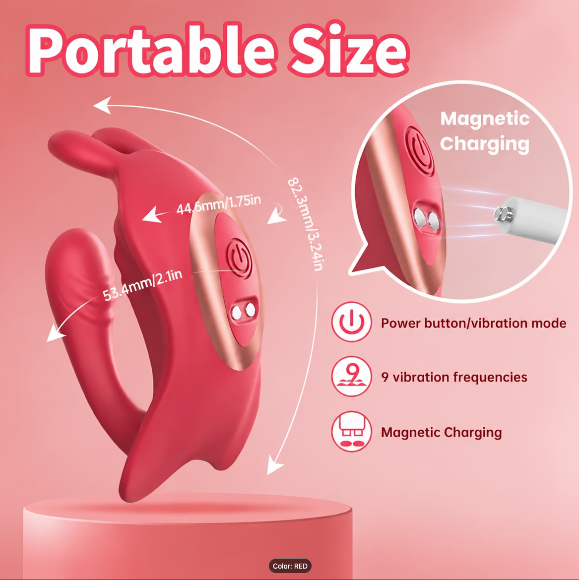 Wearable Rabit and G-Spot Vibrator S-HANDE