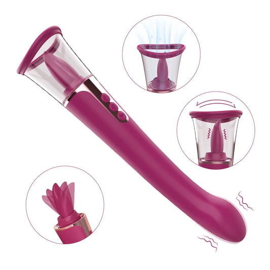 3-in-1 Clitoral vibration & Suction G-Spot Massager – Rechargeable S-HANDE