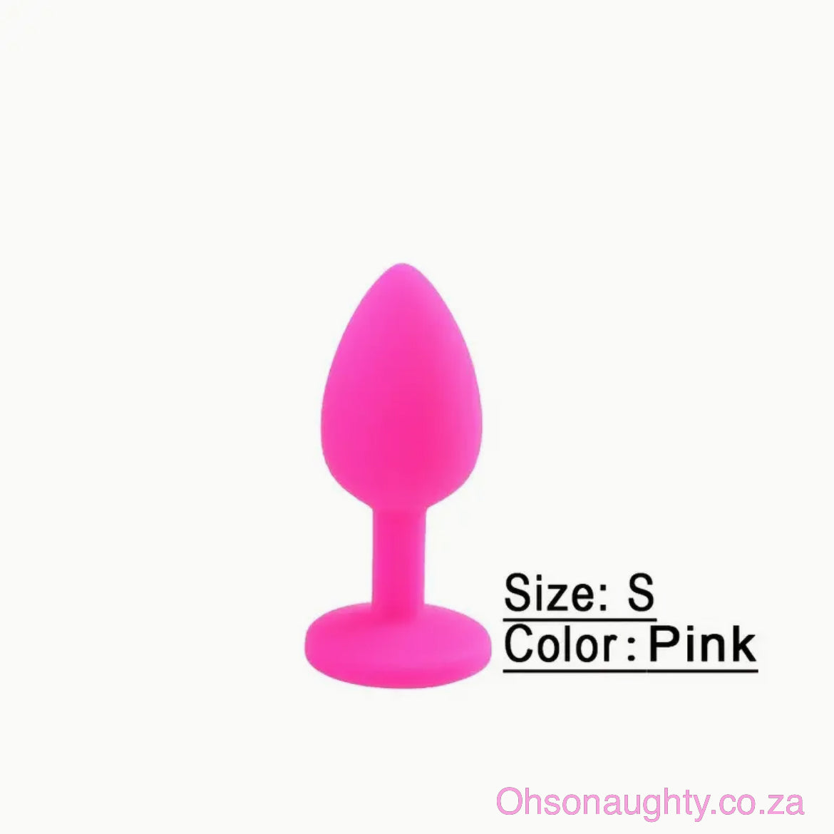 Silicone Butt Plug - Pink Small Oh So Naughty