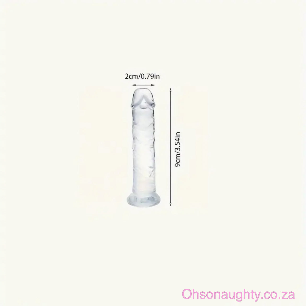 Small Unisex Crystal-look Anal Plug Oh So Naughty