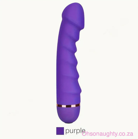 Powerful Silicone Dildo Vibrator with 20 Frequencies Purple Oh So Naughty