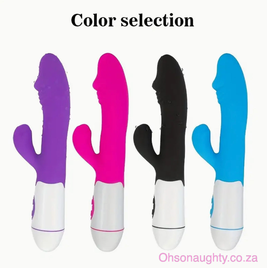 30 speed G Spot Dildo Rabbit Vibrator, Used For Women's Dual Vibration Oh So Naughty