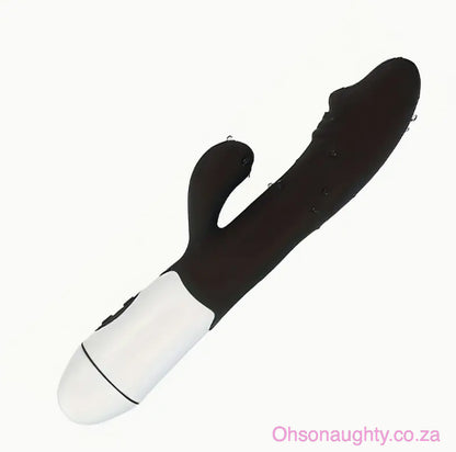 30 speed G Spot Dildo Rabbit Vibrator, Used For Women's Dual Vibration Black Battery operated Oh So Naughty