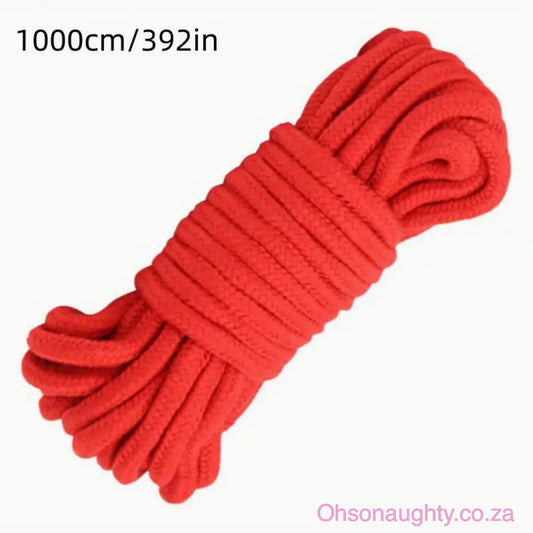 10m Soft Touch Bondage Rope - Fetish RED Yannova