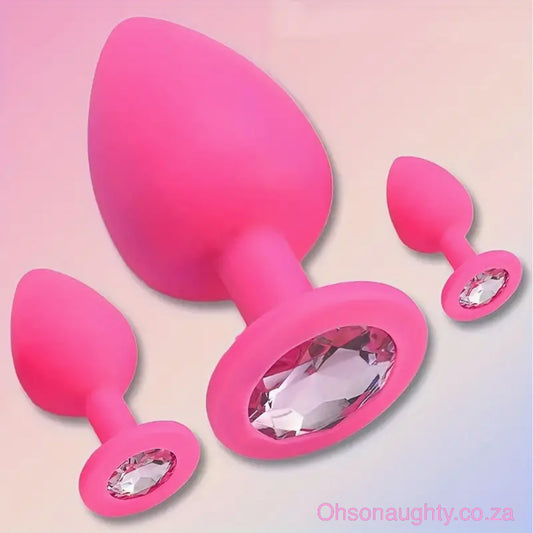 Silicone Butt Plug - Pink Oh So Naughty