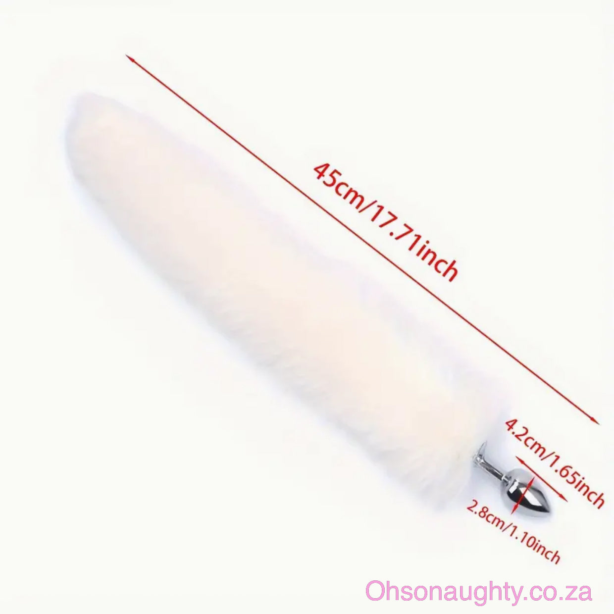 Fluffy Fox Tail - Metal Anal Plug Oh So Naughty