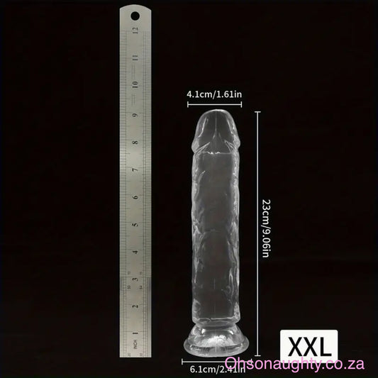 Crystal Clear Dildo XXL (23x4.1cm) Oh So Naughty