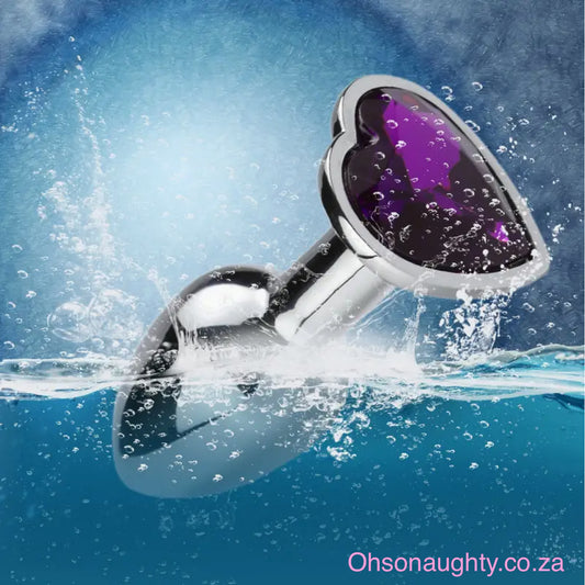 Heart Shaped Butt Plug -Stainless Steel Oh So Naughty