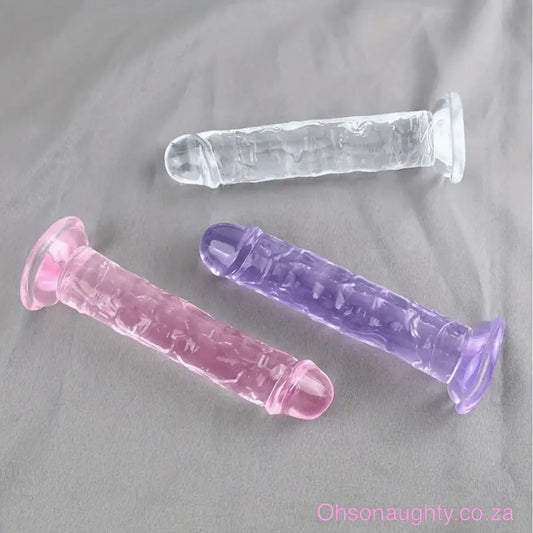 Transparent Crystal Jelly Realistic Dildo Oh So Naughty