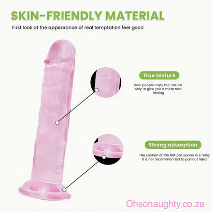 Transparent Crystal Jelly Realistic Dildo Oh So Naughty