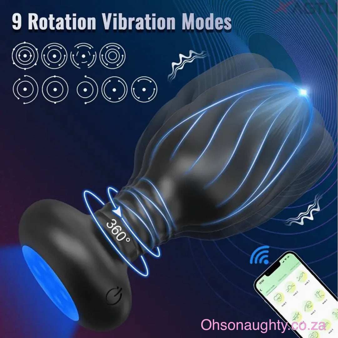 Wireless 360° Rotating & Vibrating Backdoor Plug Oh So Naughty
