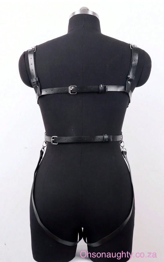 Full Body Harness Belt Black Oh So Naughty