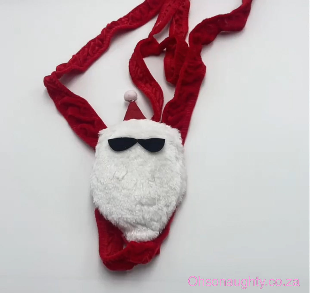 Festive Santa Claus Themed Men's Novelty Underwear Oh So Naughty
