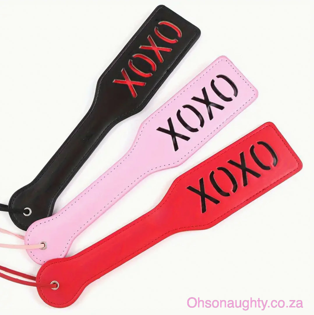 XOXO Double Leather Spanking Paddle Oh So Naughty