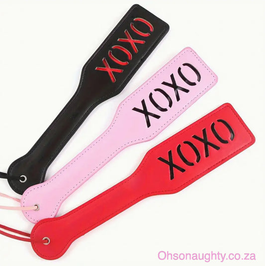 XOXO Double Leather Spanking Paddle Oh So Naughty