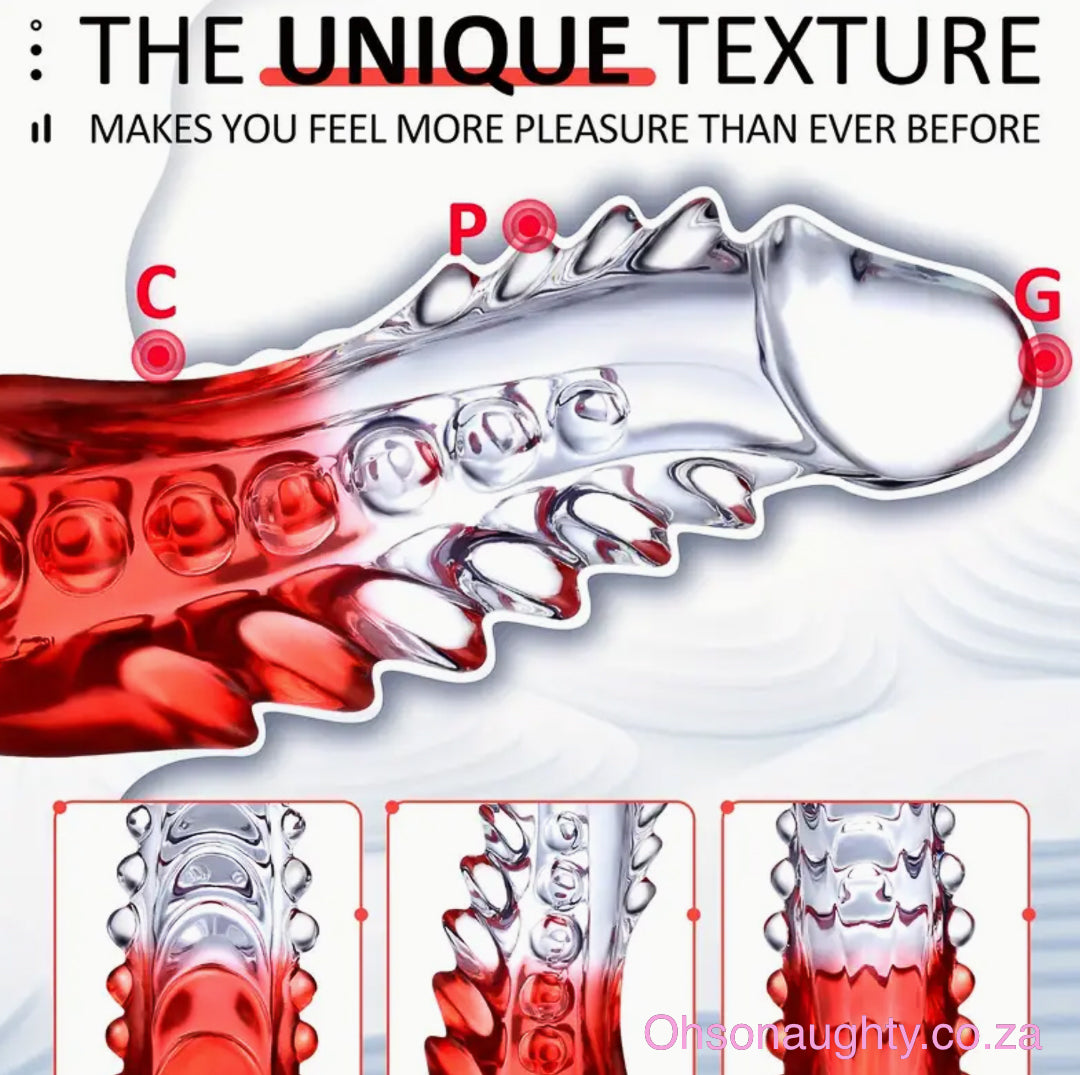 Fire and Ice Monster Dildo (10 inch) Oh So Naughty