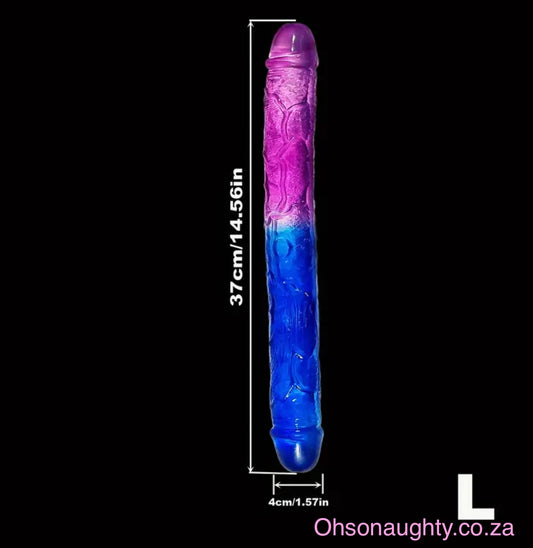 Blue and Purple Gradient Double-headed Dual-purpose Large Oh So Naughty