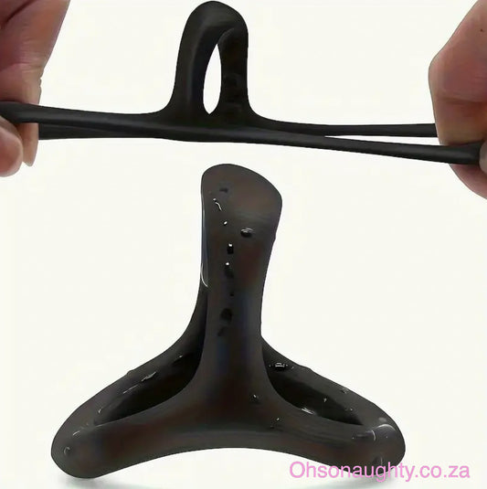 3 In 1 Ultra Soft Cock Ring Oh So Naughty