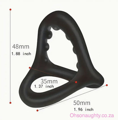 3 In 1 Ultra Soft Cock Ring Oh So Naughty