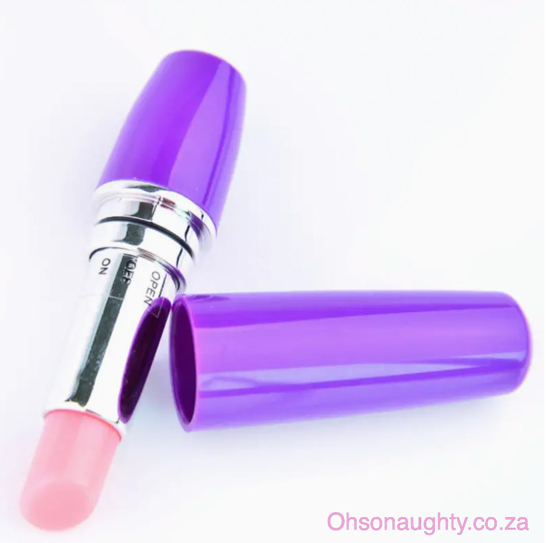 Lipstick Shape Vibrating Bullet Purple Oh So Naughty