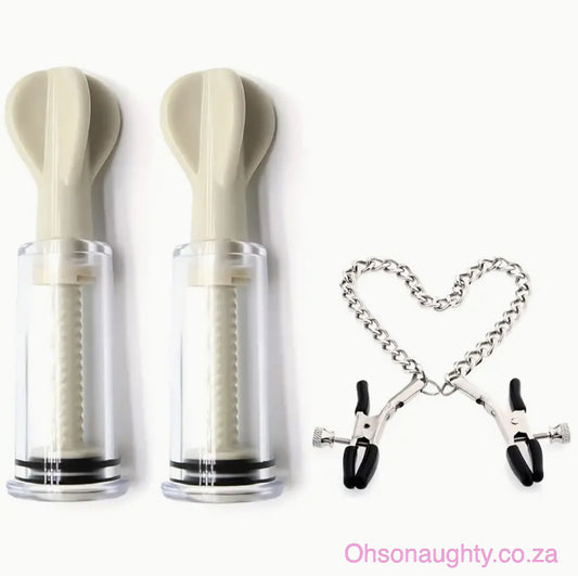 3pcs Sensual Suction & Clamp Set Oh So Naughty
